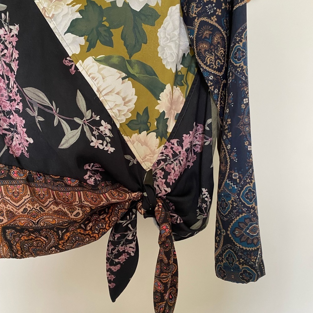 Anthropologie | Tiny Mixed Print Blouse - image 5